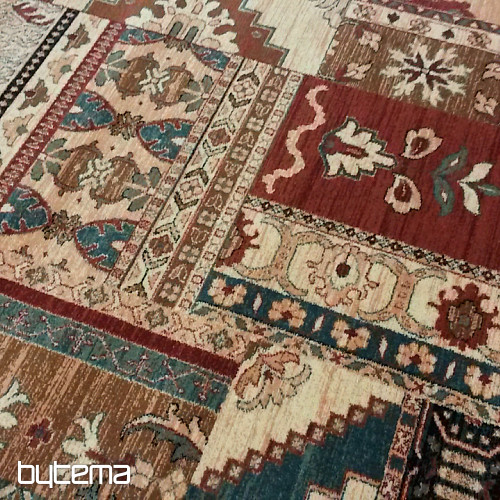 Luksuzni vuneni tepisi ROYAL PATCHWORK multi krem