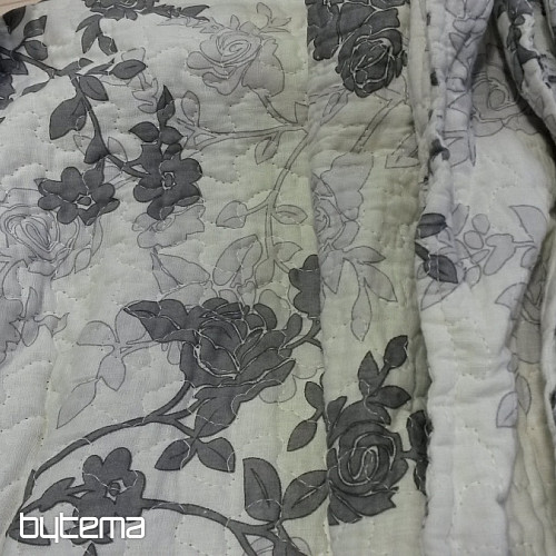 GREY FLOWER set prekrivača s navlakama
