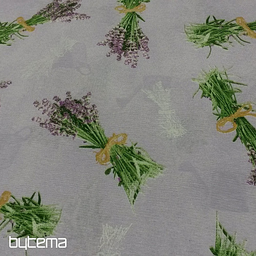 Dekorativna tkanina LAVANDA buket LILAC