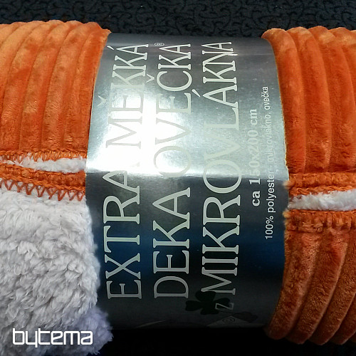 deka od mikrovlakana EXTRA SOFT SHEEP samt - hrđav