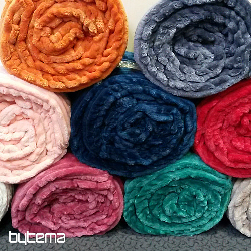 deka od mikrovlakana EXTRA MEKANI OVČJI korduroj - lješnjak