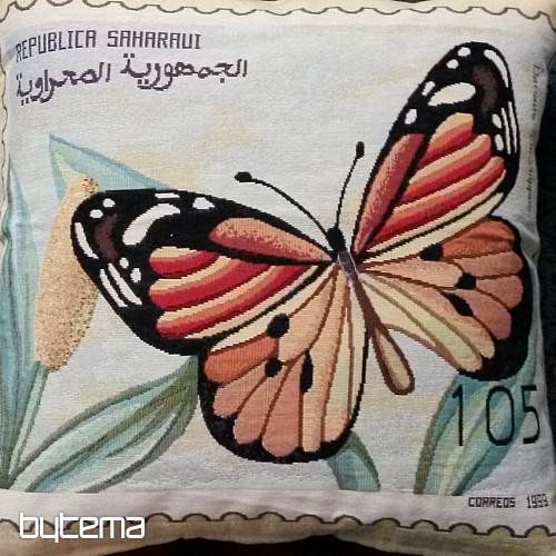 Ukrasna navlaka za jastuk POST STAMP LEPTIR