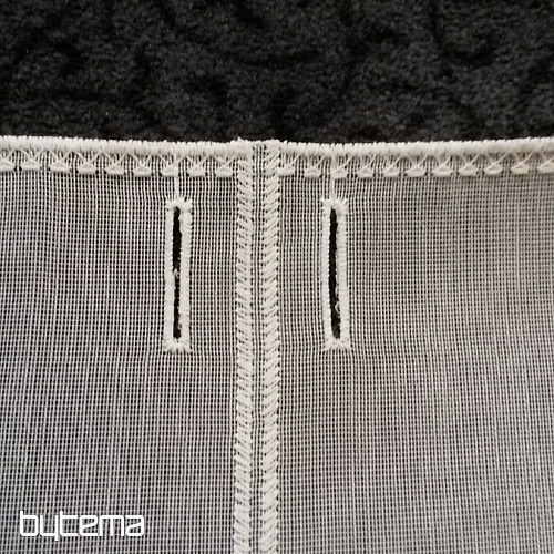 Moderna vezena zavjesa 11497 bijela