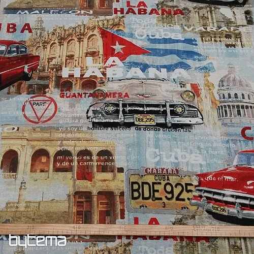 dekorativna tkanina CUBA retro dizajn