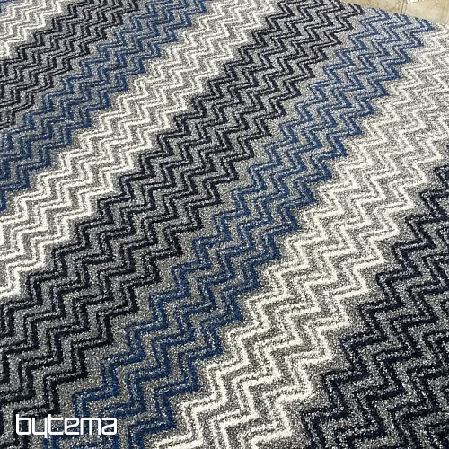 Moderan tepih ZIG ZAG plavi