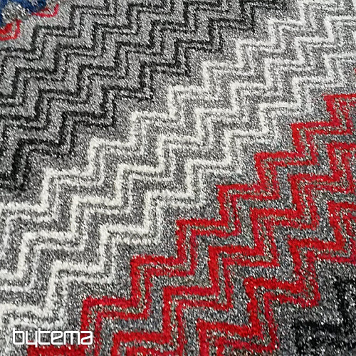 Moderan tepih ZIG ZAG crveni