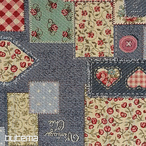 Tapiserija stolnjak, vintage patchwork šal