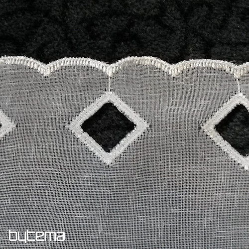Vezena zavjesa 309 bijela