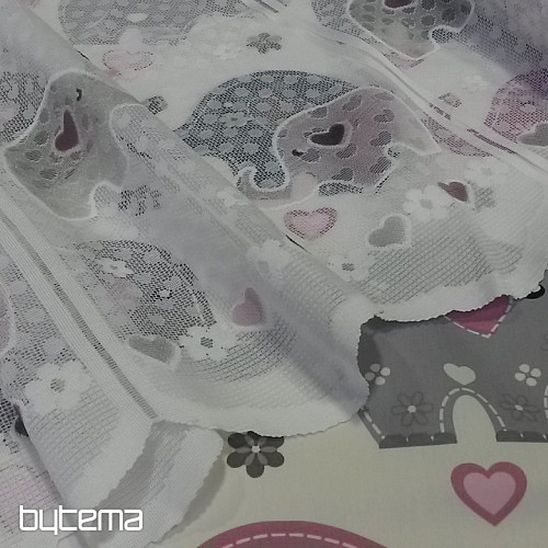 Dječja jacquard zavjesa SLONOVI II.