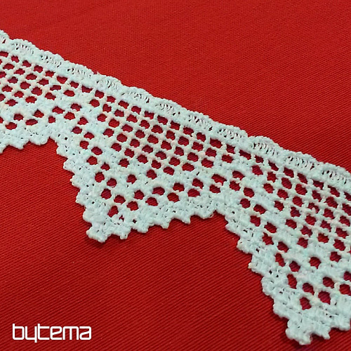 Čipka 5432/0010 5,3 cm bijela mat