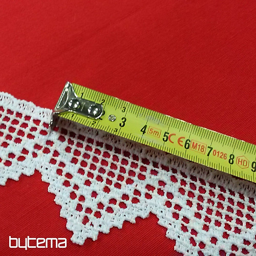 Čipka 5432/0010 5,3 cm bijela mat