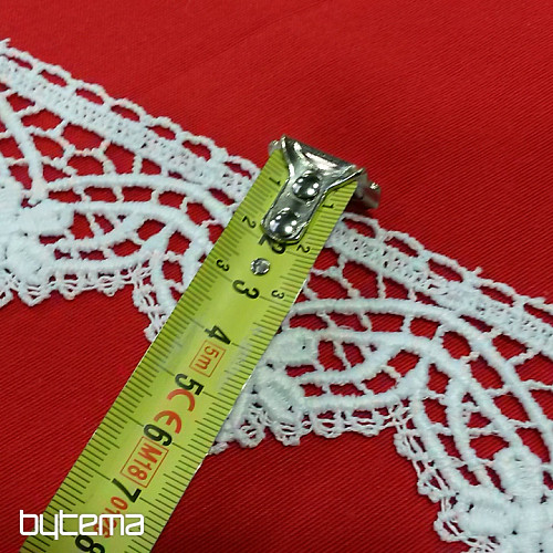 Čipka 5557/0010 6 cm bijela mat