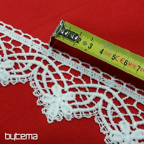 Čipka 5557/0010 6 cm bijela mat