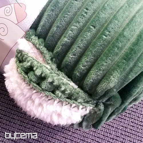 deka od mikrofibre EXTRA SOFT SHEEP samt – zelena