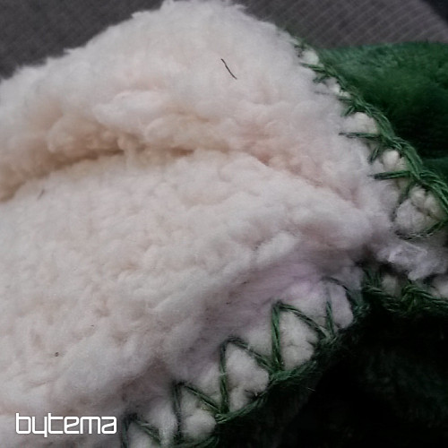 deka od mikrofibre EXTRA SOFT SHEEP samt – zelena
