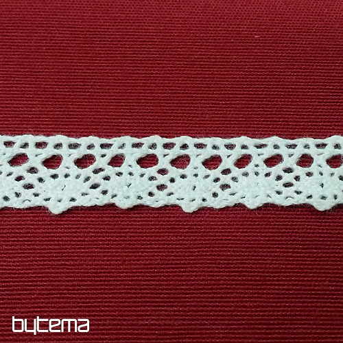 Pamučna čipka 405/101 18mm bijela mat