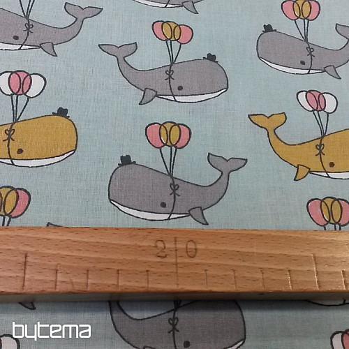 Pamučna tkanina WHALE