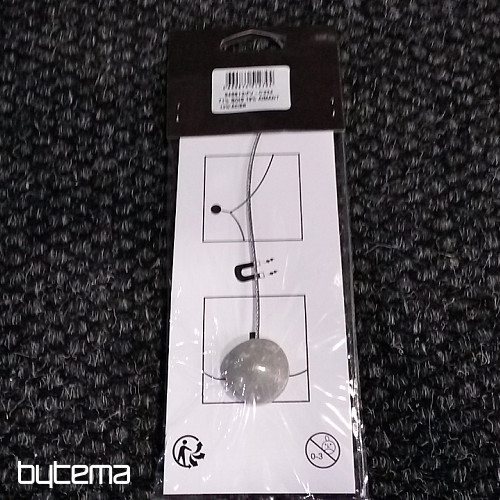 OVALIE magnet sivo-bijela viseća kravata