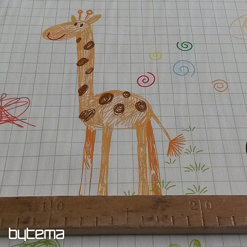 Dječja ukrasna tkanina ZOO crtić