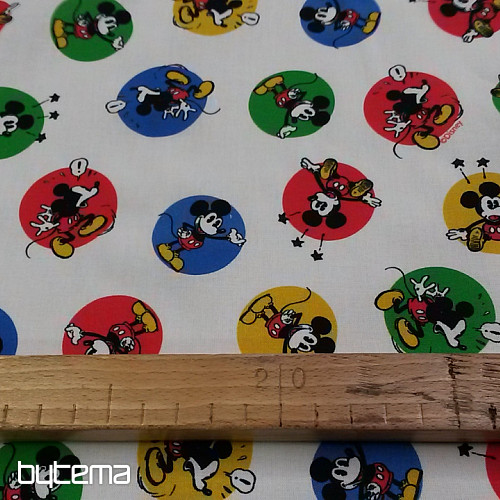 Kotači MICKEY MOUSE od pamučne tkanine