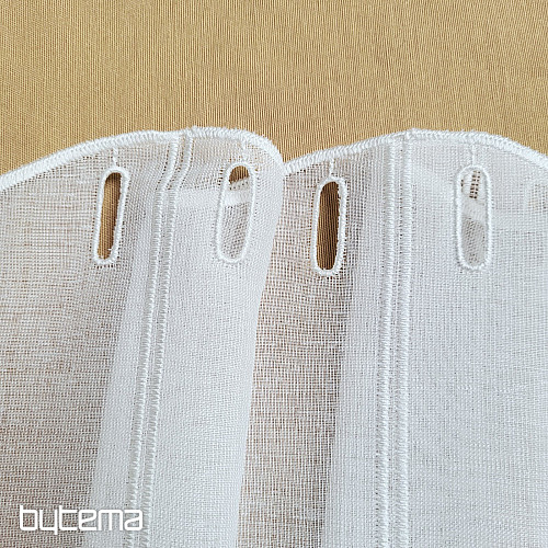 Moderna vezena zavjesa V52 kremasto bijela