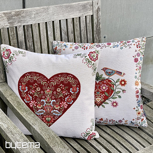 Navlaka za jastuk od goblena HUGE HEARTS