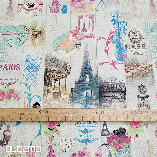 Dekorativna tkanina PARIS digitalni print 3D