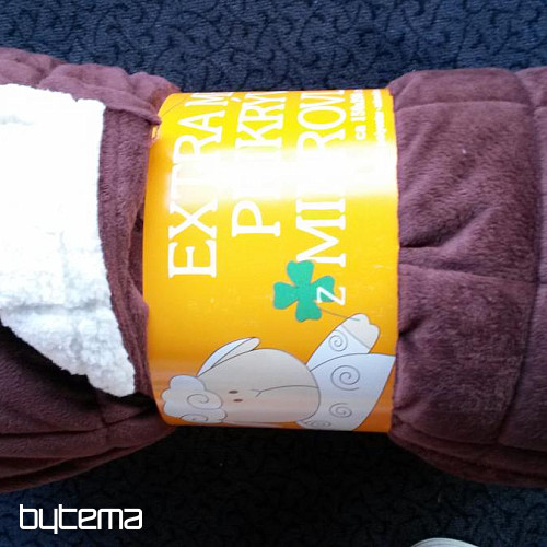 Deka od mikrovlakana EXTRA SOFT SHEEP šav SMEĐA
