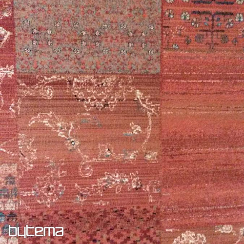 Luksuzni vuneni tepisi ROYAL PATCHWORK crveni