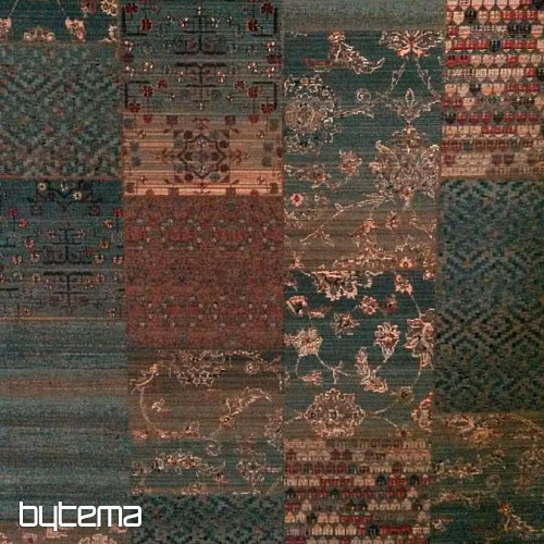 Luksuzni vuneni tepisi ROYAL PATCHWORK zeleni
