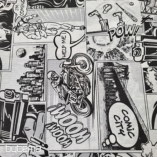 Dekorativna tkanina KOMIKS SPACE