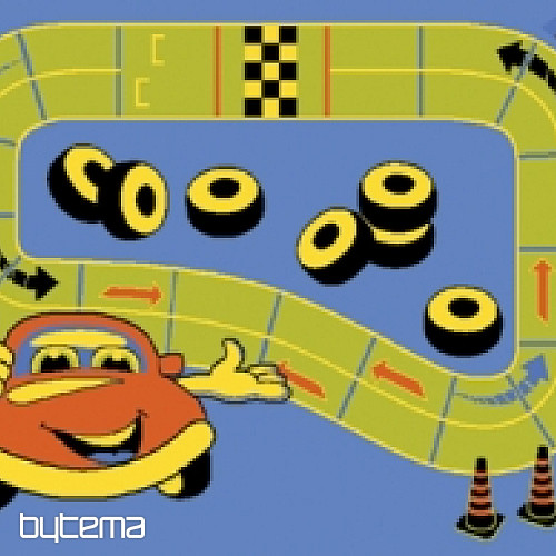 Dječji komadni tepih AUTODRÁHA