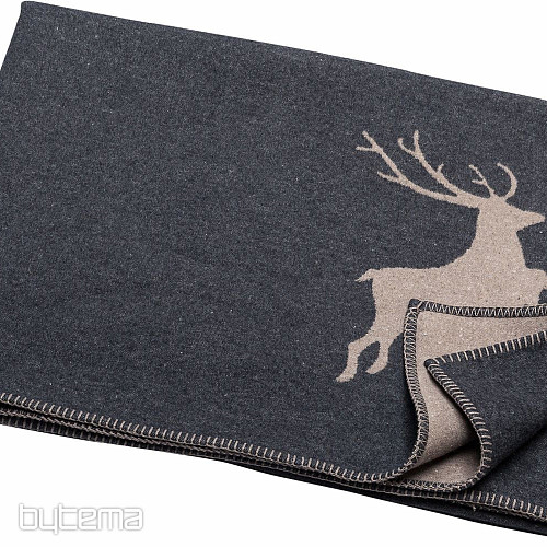 Pamučna deka DF SYLT DEER ANTHRACITE