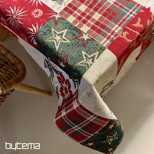 Božićni tapiserijski stolnjak i šal HOLLY