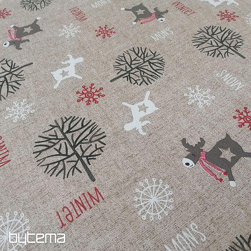 Ukrasna božićna tkanina FROZEN