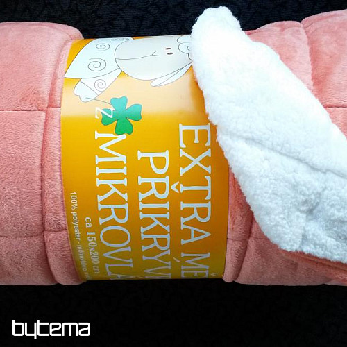 deka od mikrovlakana EXTRA SOFT SHEEP losos ubod
