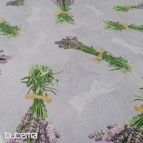 Dekorativna tkanina LAVANDA buket LILAC