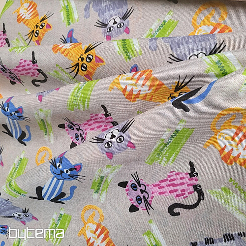Dekorativna tkanina CATS MULTICOLOR