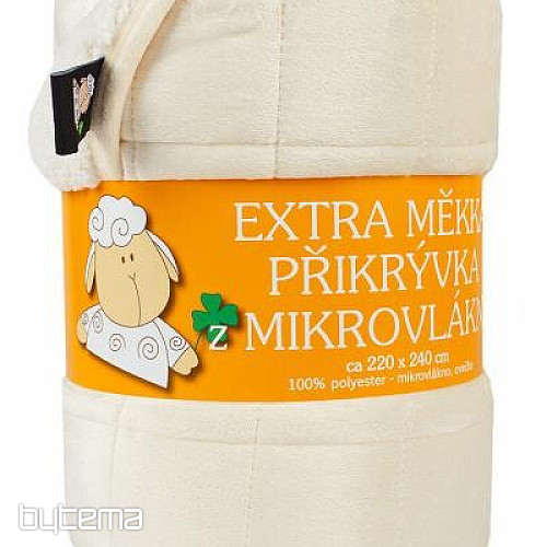 Deka od mikrofibre EXTRA SOFT SHEEP krem šav