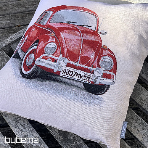 Navlaka za jastuk VW BUBA CRVENA