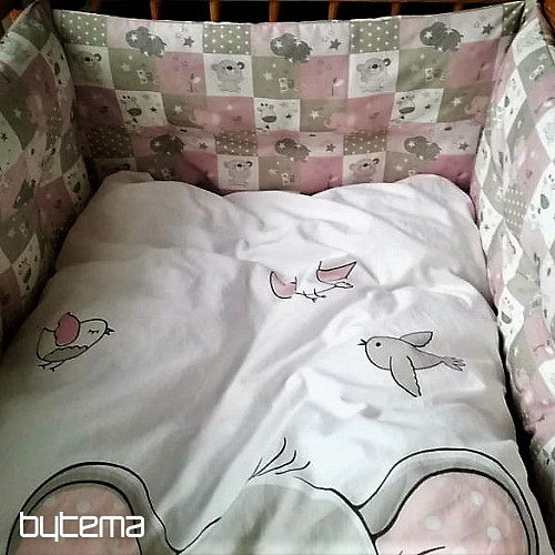 Pamučna tkanina BABY ZOO roza