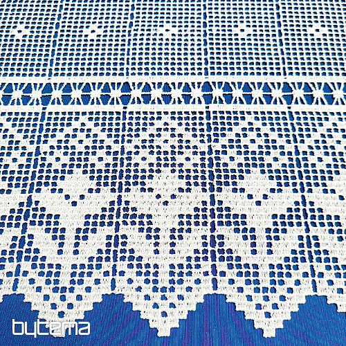 Heklana vitraž zavjesa Gerster 11291 bijela