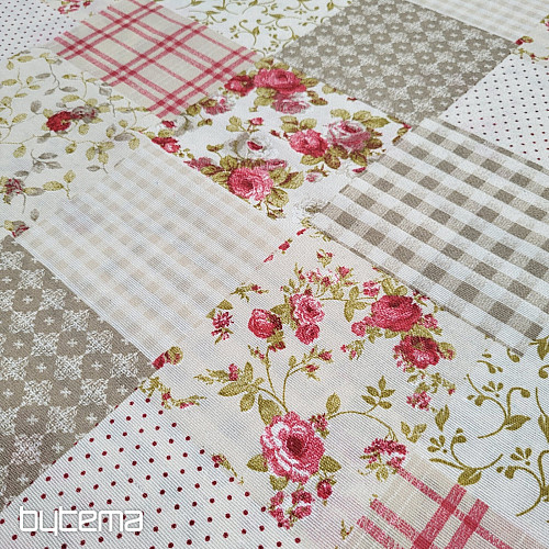 Dekorativna tkanina ROSE MARTA patchwork