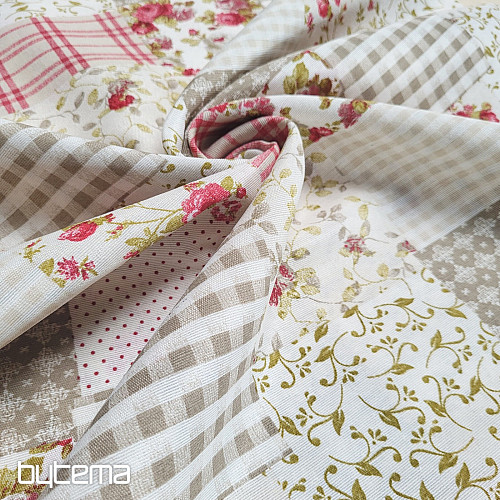Dekorativna tkanina ROSE MARTA patchwork