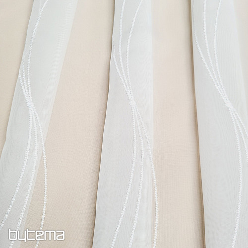 Vezena luksuzna zavjesa bijela GERSTER 556/0001 bijela