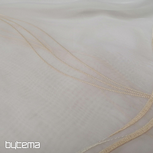 Vezena luksuzna zavjesa bijela - krem GERSTER 556/23