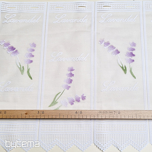 Moderna žakard zavjesa za vitraž LAVANDA NOVO