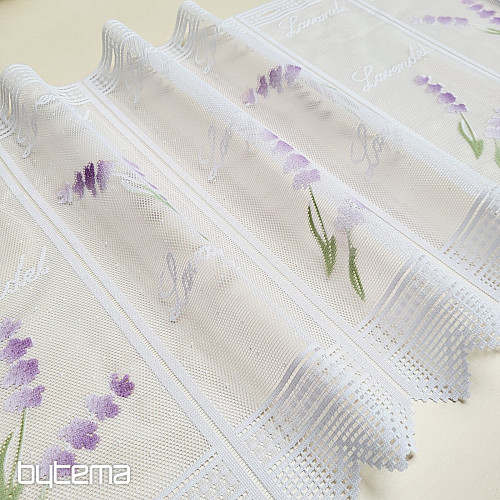 Moderna žakard zavjesa za vitraž LAVANDA NOVO