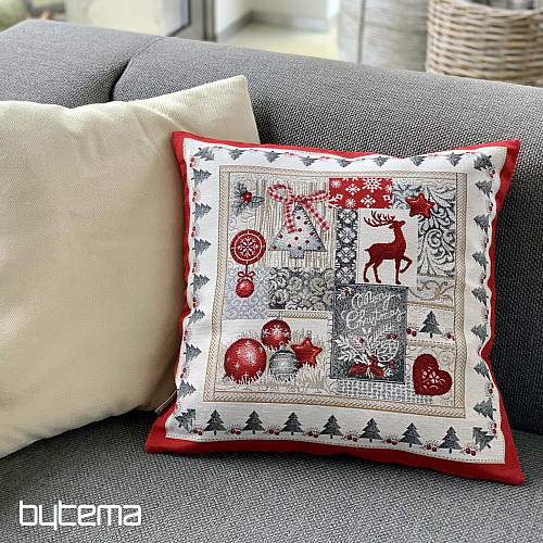Božićna navlaka za jastuk od tapiserije SRETAN BOŽIĆ
