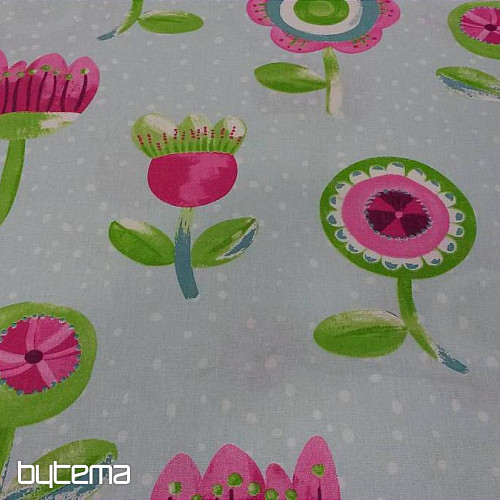 Dječja pamučna tkanina Tulipani